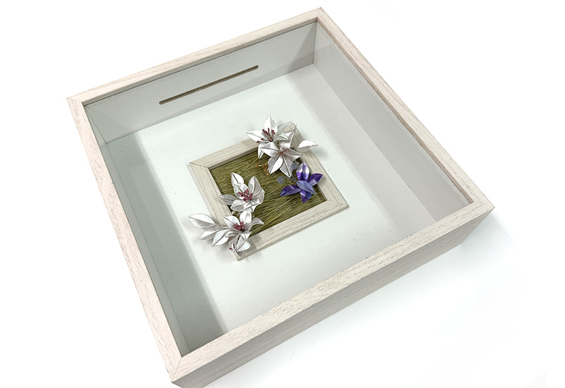 大件纏花裝置-舞花戲蝶